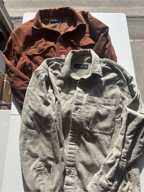 Abercrombie & Fitch Men's Corduroy Shirt Jacket Bundle